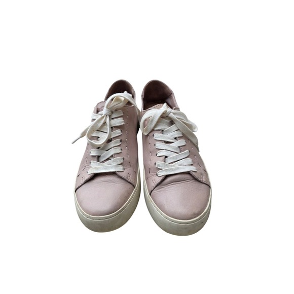 FRYE‎ Women's Lena Perf Low Lace Sneakers in pink leather. Size 5.5